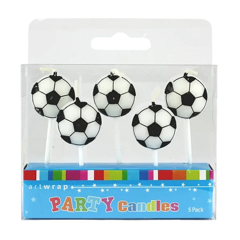 Soccer Ball Candle Set Pack Of 5