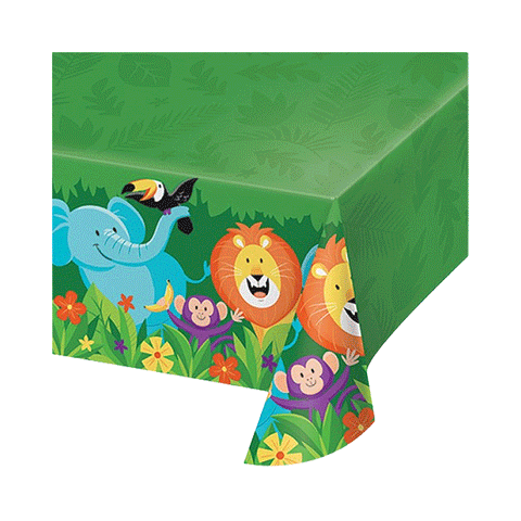 Jungle Safari Plastic Table Cover