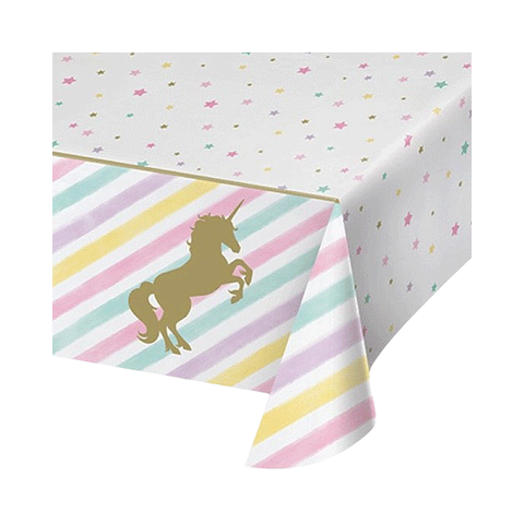 Unicorn Sparkle Plastic Table Cover