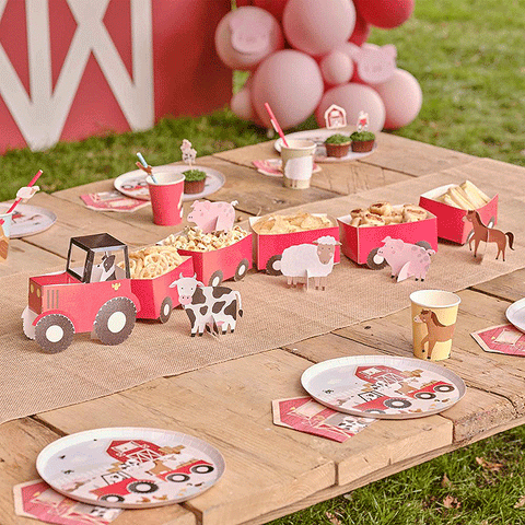 Farm Friends Tractor & Trailer Party Treat Sandwich Stand