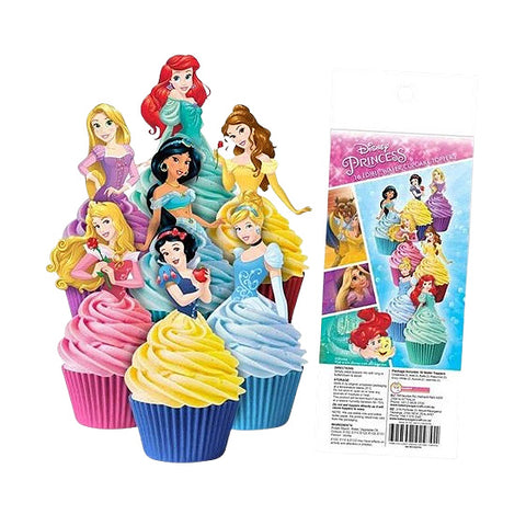 Disney Princess Wafer Cupcake Toppers x 16